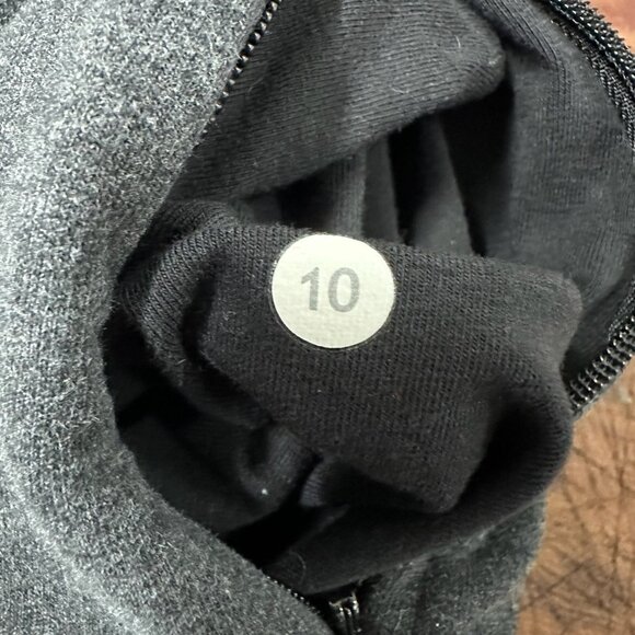 Lululemon After All Pullover Heathered Black Size 10 - Picture 16 of 16
